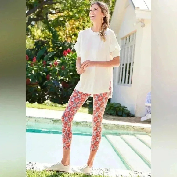 NWT Women’s Matilda Jane big heart leggings size small 24 inch inseam - Picture 4 of 8